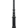 Dubbel parklykta i gjutjärn W22, 4-kantigt lykthus - 310cm, 340cm