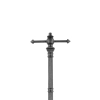 Lyktstolpe gjutjärn W3AP, 4-kantigt lykthus - 315cm
