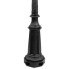 Gjutjärn lyktstolpe W5, koppar lykthus - 320cm