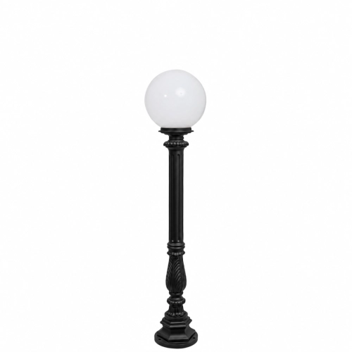 Gjutjärnslampa S1 med klot- 115, 120cm