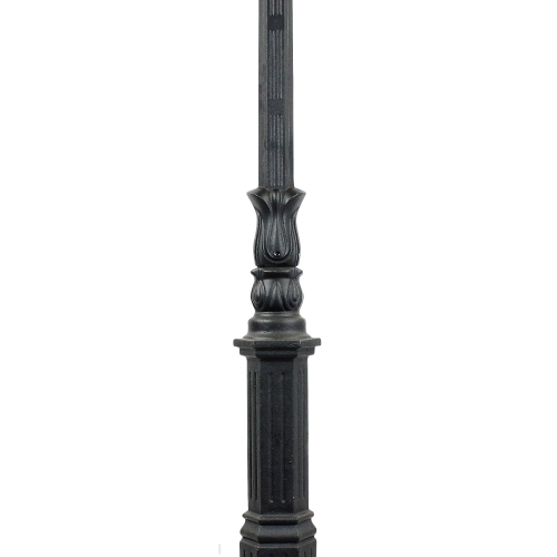 Dubbel parklykta i gjutjärn W22, 4-kantigt lykthus - 310cm, 340cm