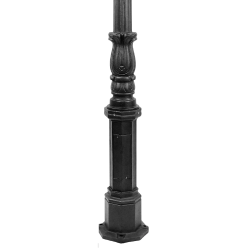 Stolplykta gjutjärn W4, 6-kantigt lykthus - 310cm